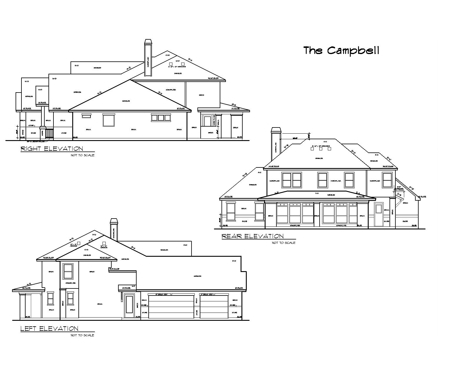 The Campbell 9012 4 Bedrooms and 4 Baths The House Designers